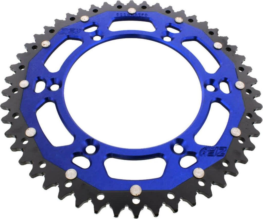 ZF Krone 50 Zähne Teilung 520 Schwarz Blau Dual ZFD-822-50-BLU