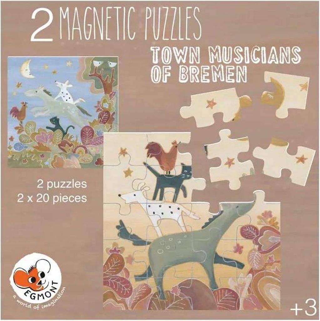 Egmont Toys Magnetisches Puzzle Bremen Musikanten