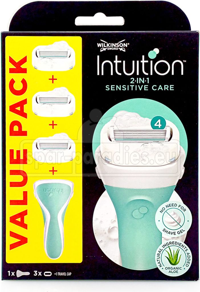 Manico del rasoio Wilkinson Intuition Sensitive Care + 3 Immagine del prodotto 