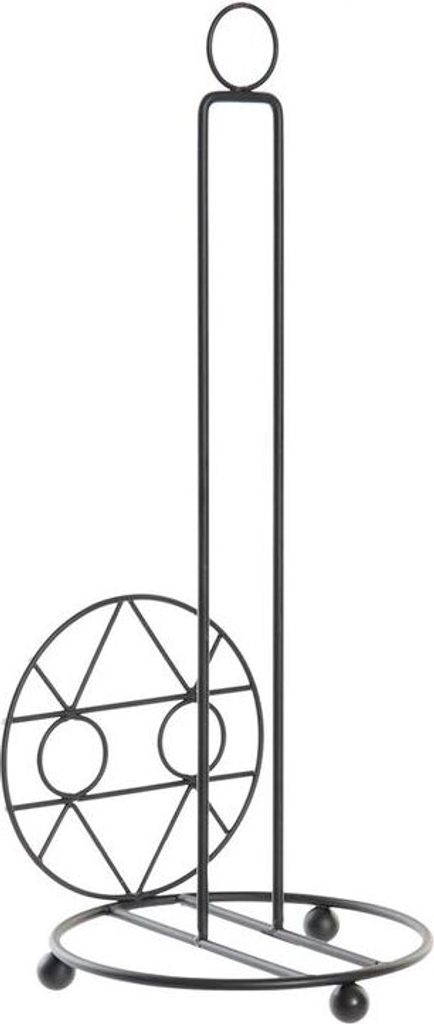 DKD Home Decor Rollenhalter of der Marke, Schwarz, of Metall (15,5 x 15,5 x 39,5 Zentimeter)