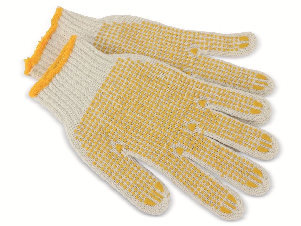 Suki Handschuhe, Arbeitshandschuhe, Gartenhandschuhe PVC mit Noppen und Strickbund Gr. 10 - Nr.: 1801956