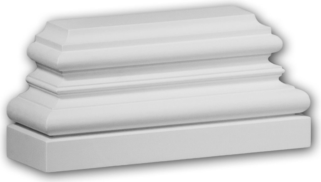 Profhome 423301 Pilaster Sockel Fassadenelement Pilaster Außenstuck