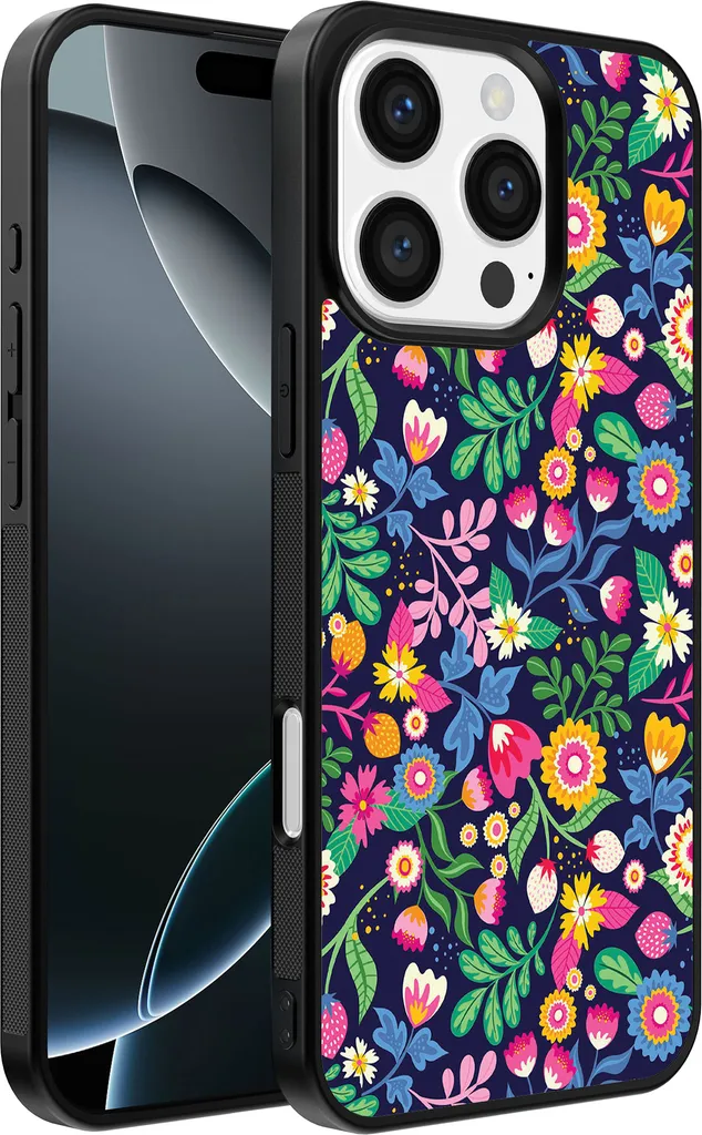 Custodia iPhone 16 Pro Max Stampa Floreale TPU | Smartphonica