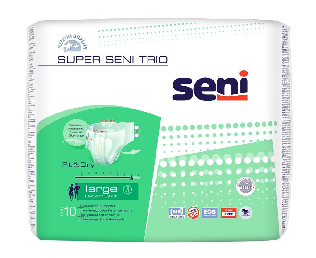 Windelhosen Super Seni Trio 10 Stück L Produktbild 