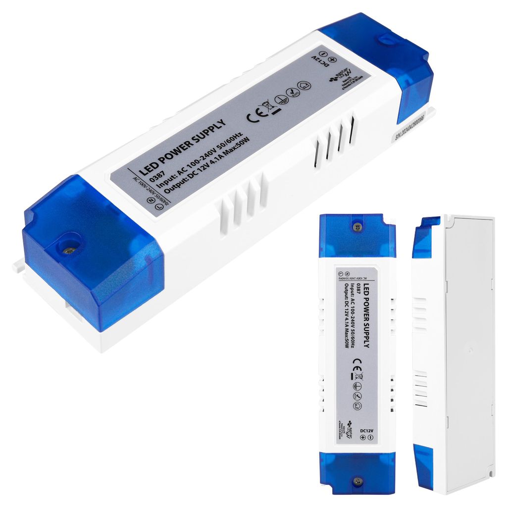 MasterLED LED Trafo 12V DC 50W 4,1A Schaltnetzteil Möbelnetzteil Slim für LED Streifen IP20