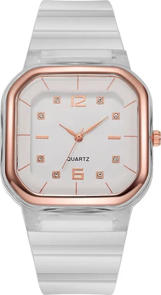 Uhr Lauren - Elegante Damenuhr in Weiß mit Zirkonen KP33753