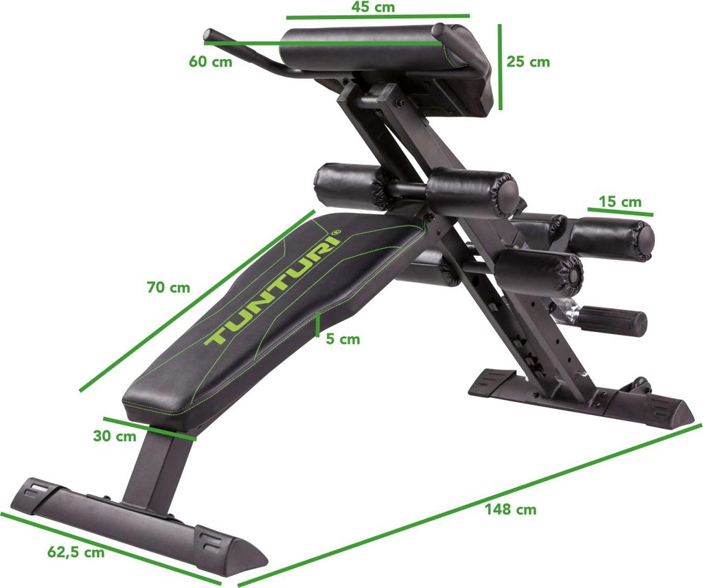 Tunturi CT80 Rückentrainer & Bauchtrainer/Bank/Core Produktbild 