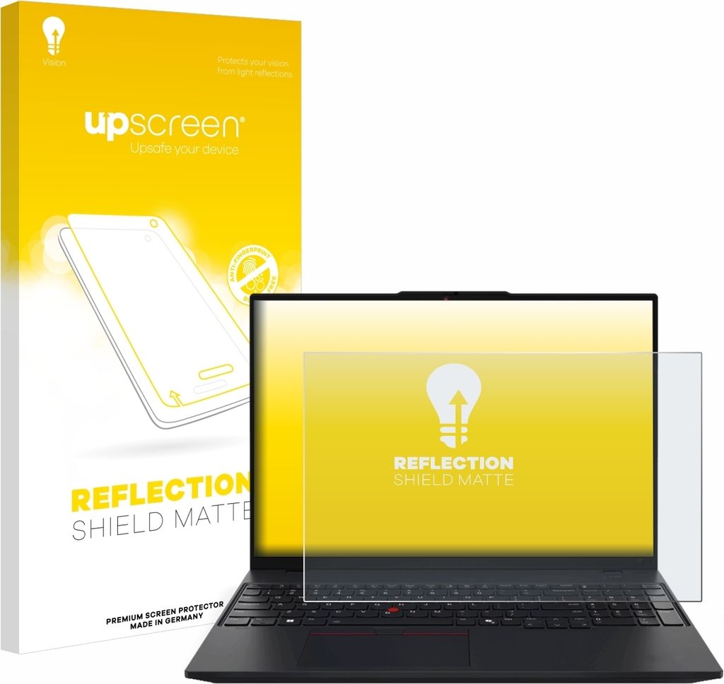 upscreen Schutzfolie für Lenovo ThinkPad L16 Gen 1 Displayschutz Displayschutzfolie Folie Matt Entspiegelungsfolie