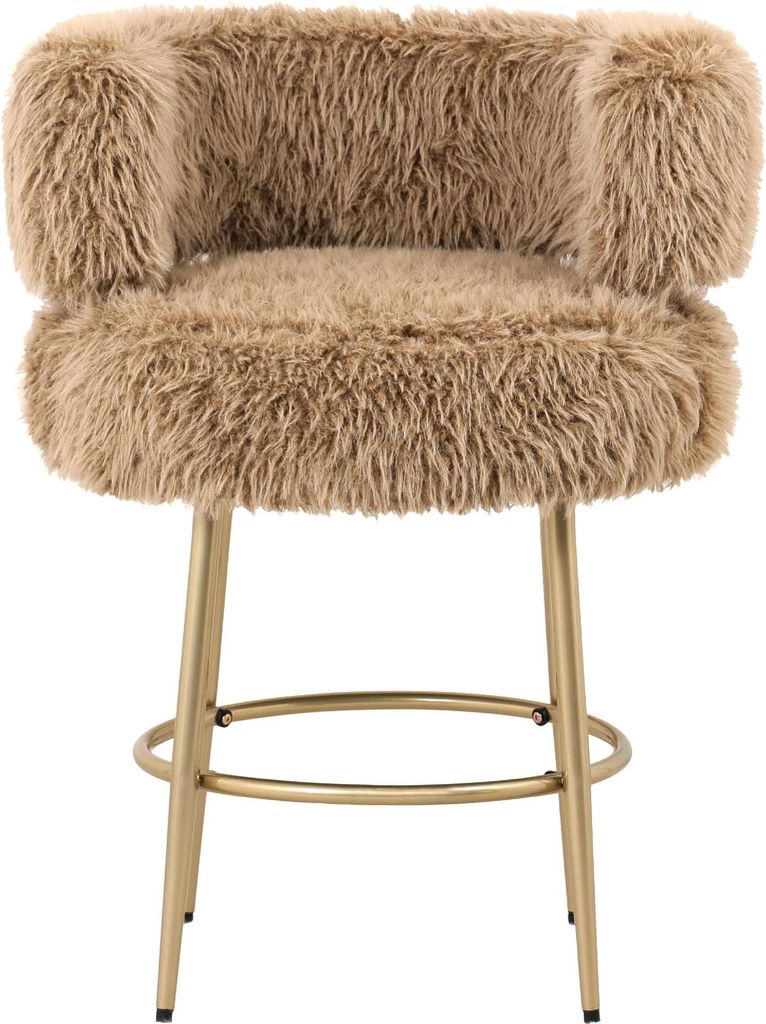 PTMD - Barhocker Hair - Braun - 67x64x94cm Produktbild 