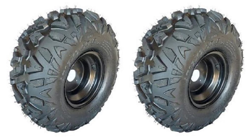 Quadreifen Ersatzreifen ATV 2er Set Komplettrad 18x9,5-8 3-Loch Felge hinten