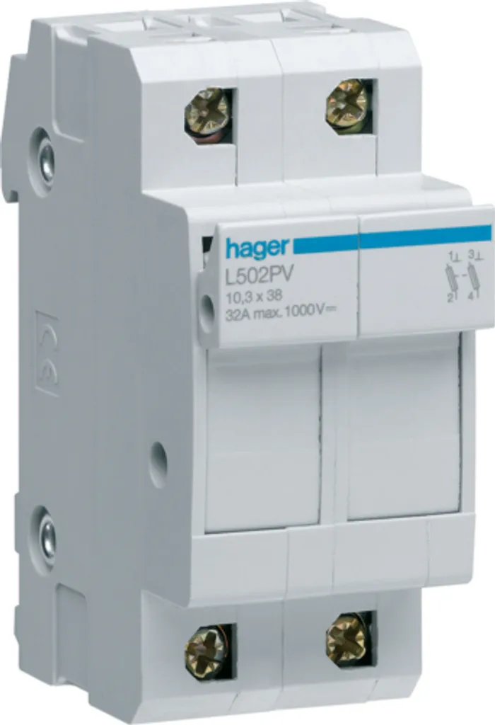 Sectionneur L502PV 1000V DC 2P L38 - Protection électrique haute tension