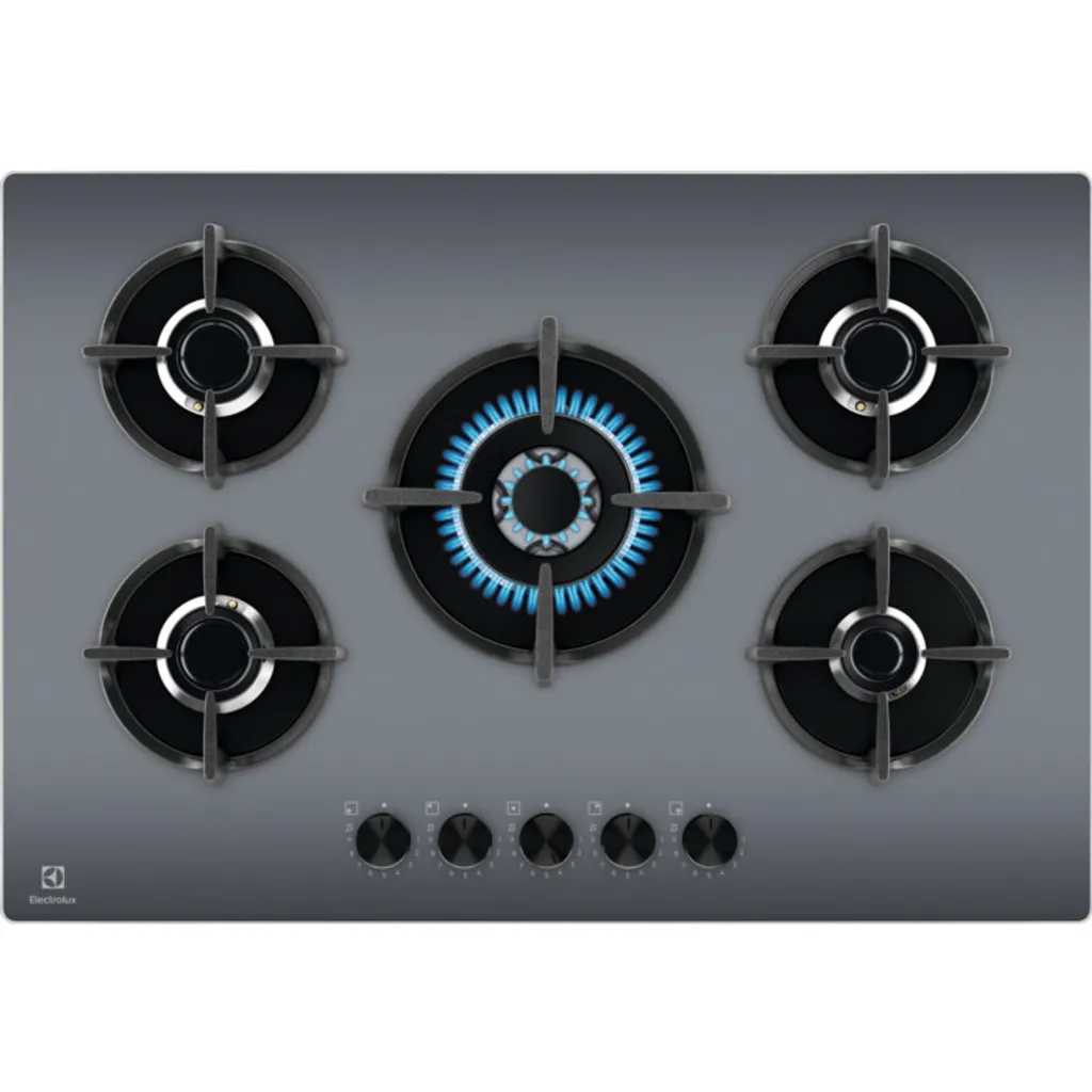 Electrolux EGG75372M Table Gaz 5 Zones avec Finition Miroir Élégante