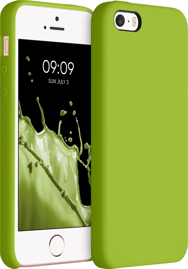 kwmobile Hülle kompatibel mit Apple iPhone SE (1.Gen 2016) / iPhone 5 / iPhone 5S Hülle - Silikon Handy Case - Handyhülle weiche Oberfläche -