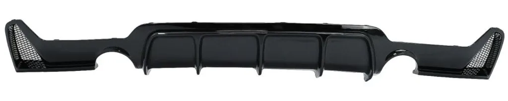 Diffuseur Double Sortie Noir Brillant pour BMW F32 F33 F36 Finition ABS