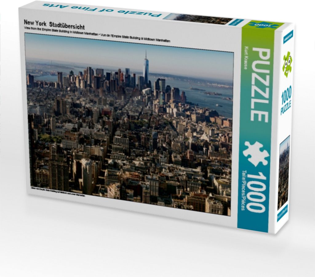 Calvendo New York Stadtübersicht 1000 Teile Puzzle quer 640x480mm, Krause Kurt; 7335489