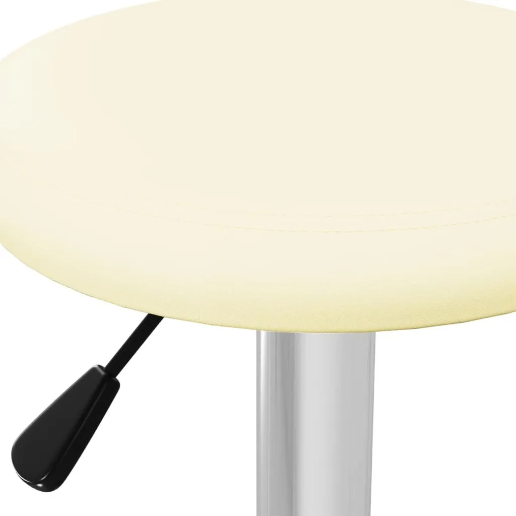 SYFAX™ Set 2 Sgabelli Bar Ecopelle Crema - Ideale per Host e Case - 6