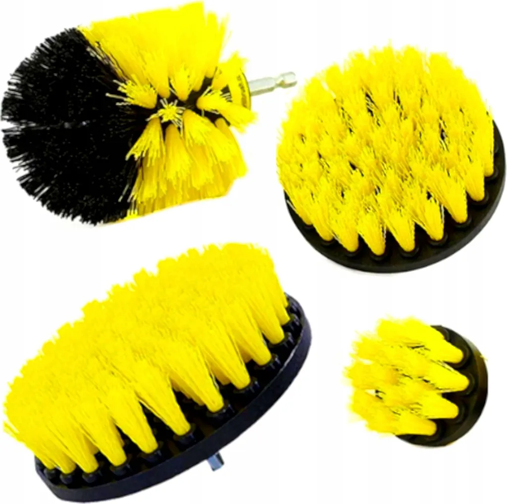 Brosses de nettoyage pour perceuse : lot de 4 embouts polyvalents - 2