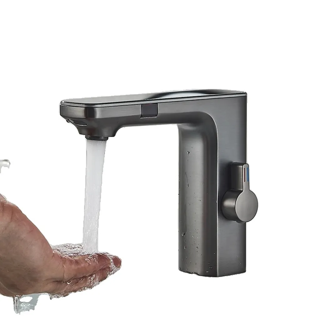 Miscelatore Sensore Smart Grigio Canna di Fucile Bagno Hi-Tech