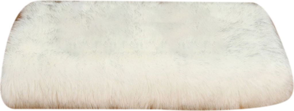 Exquisites Arbeitskunst Türmat breite Anwendung Polyester Kunstpelz Schafskin Einfacher Bereich Teppich für Zuhause-Weiß schwarz ,Größen:40*60cm