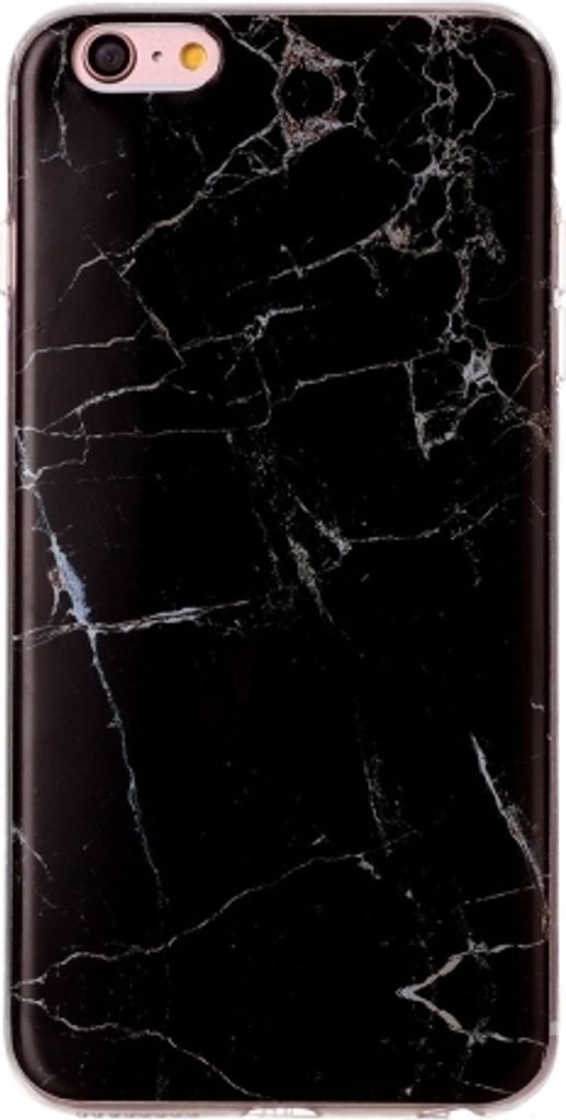 Mobigear Marble iPhone 6 Hülle Flexibles TPU Backcover - Schwarz