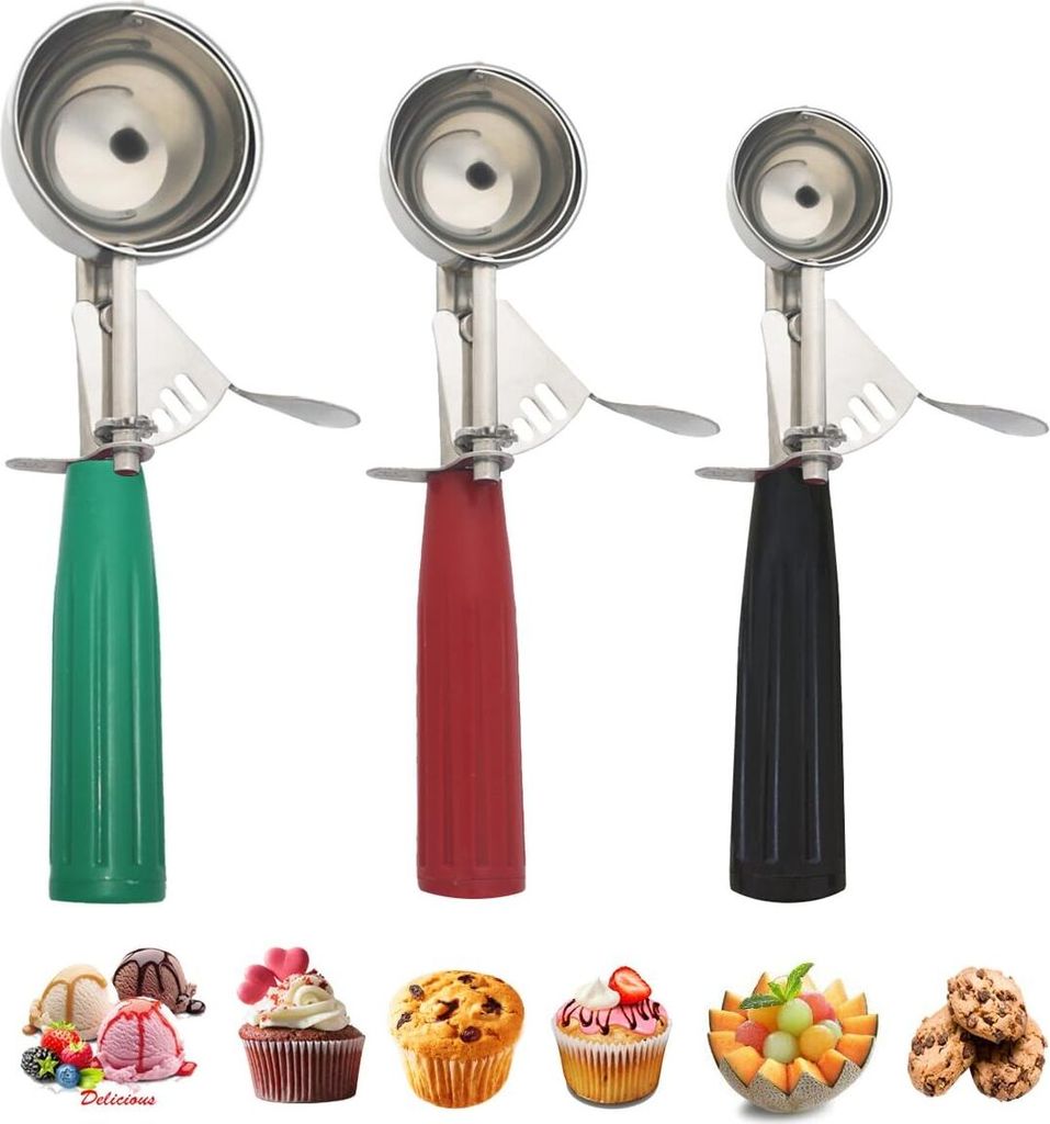 Cookie Scoop, Cookie Dough Scoop, Melon Baller Scoop, Selected Stainless Steel, for Making Cookie, Melon Ball, Ice Cream