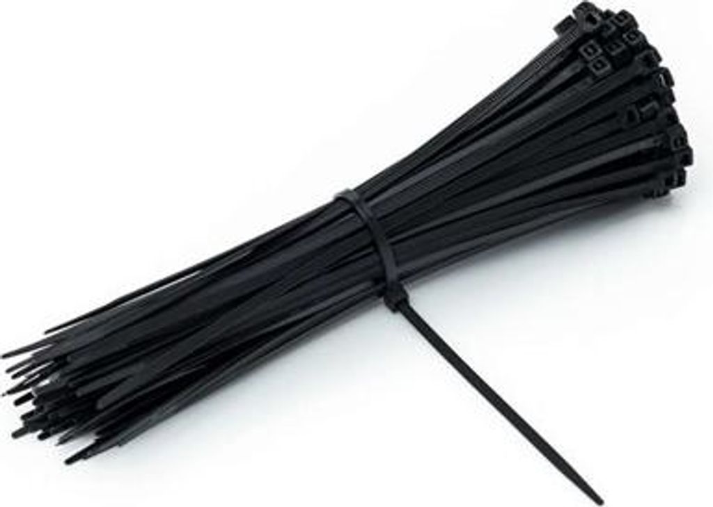 Kabelbinder 200/4,8 mm Schwarz 100 Stück