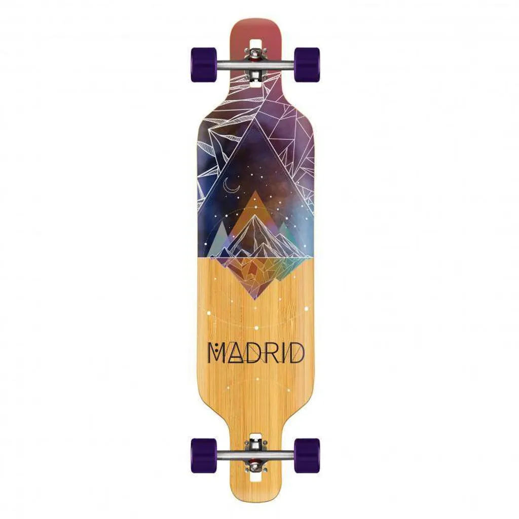 Longboard Bamboo Madrid Trance 40 Space Mountain Planche Complète de Ville