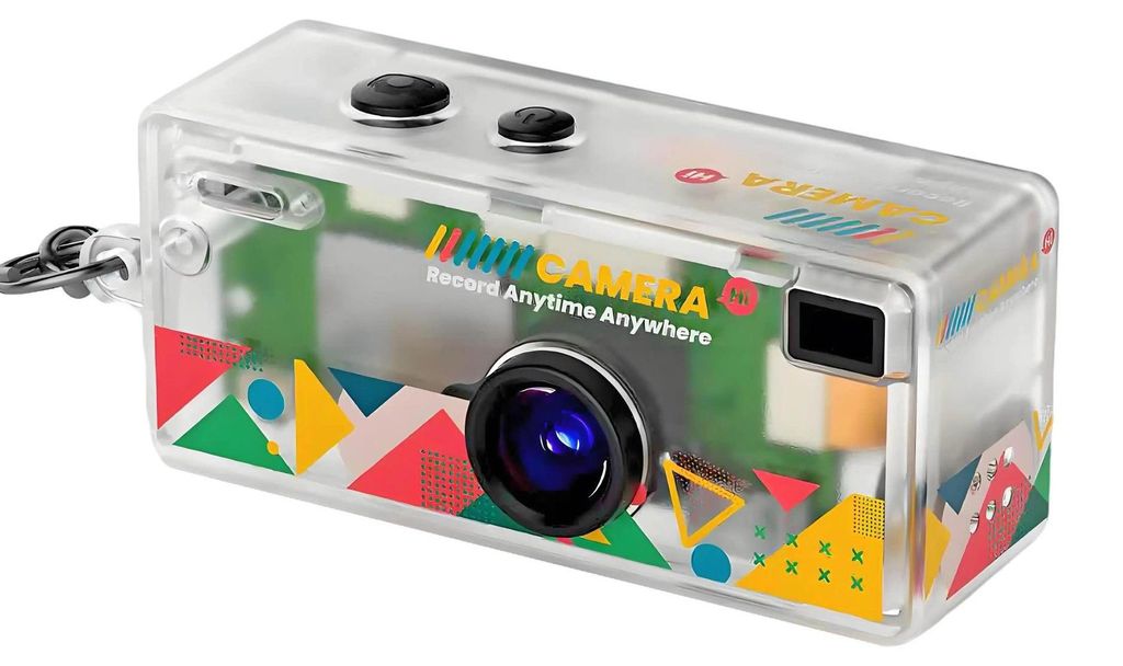 ZELURXX Mini Kinder Kamera – modisches Accessoire & Spielzeug, Geschenk für Schüler, mit Filter, 32GB, Transparent