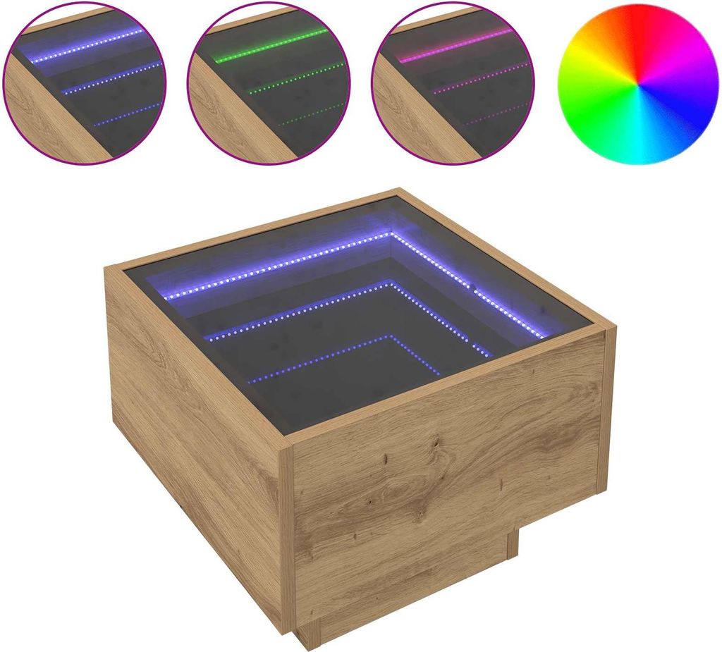 Couchtisch Artisan-Eiche 40 x 40 x 30 cm Holzwerkstoff