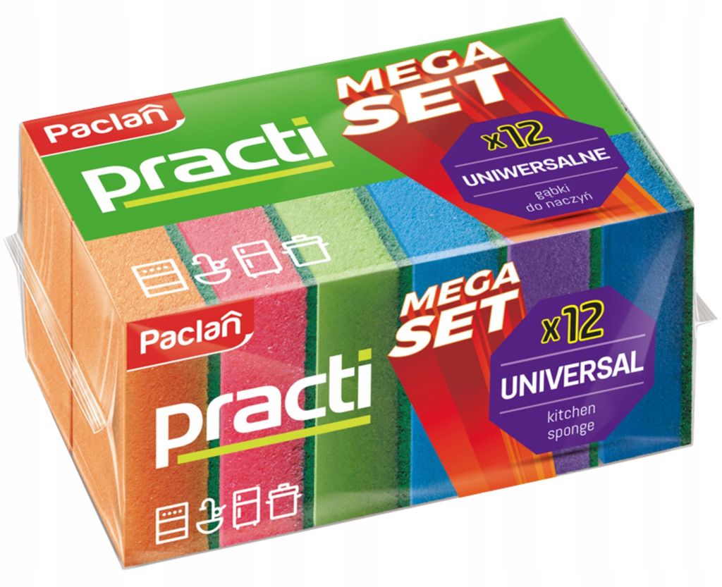 Spülschwämme Mega Set Practi 12 Stück - Paclan