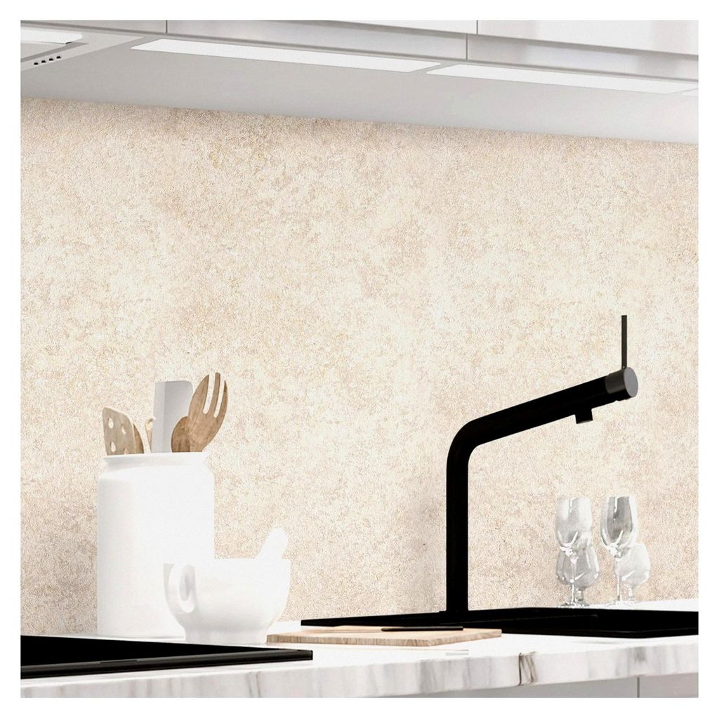 Selbstklebende Küchenrückwand Matt - 1,8mm, Hartkunststoff, für alle Untergründe, Spritzschutz, 60 x 80cm