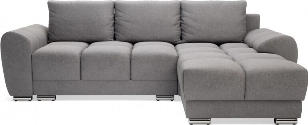 Elegantes "Azzurro" Ecksofa in Samtstoff