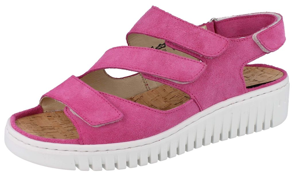 WALDLÄUFER H Willow Damen Sandale pink Velourleder - Größe: Produktbild 