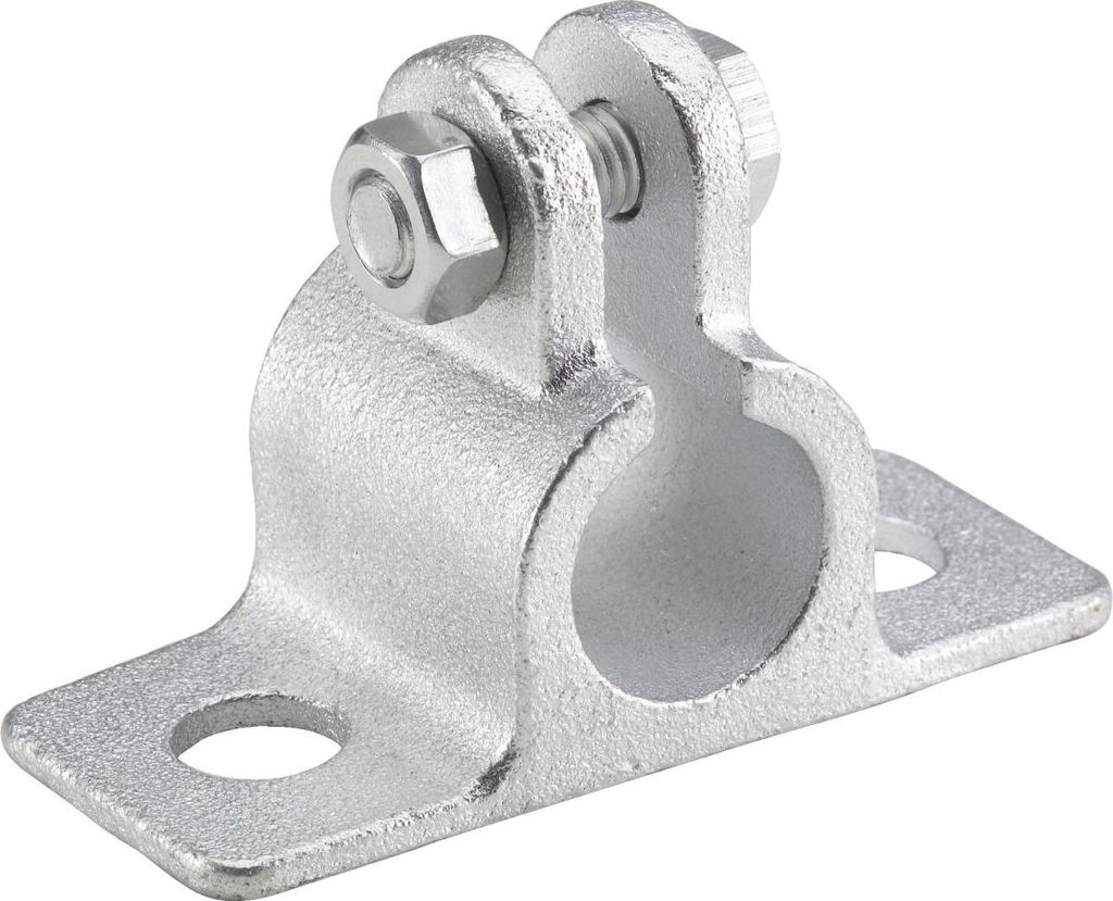 Auflageböckchen für Welle 12 mm Anschraubplatte 80 x 34 mm verzinkt Achse