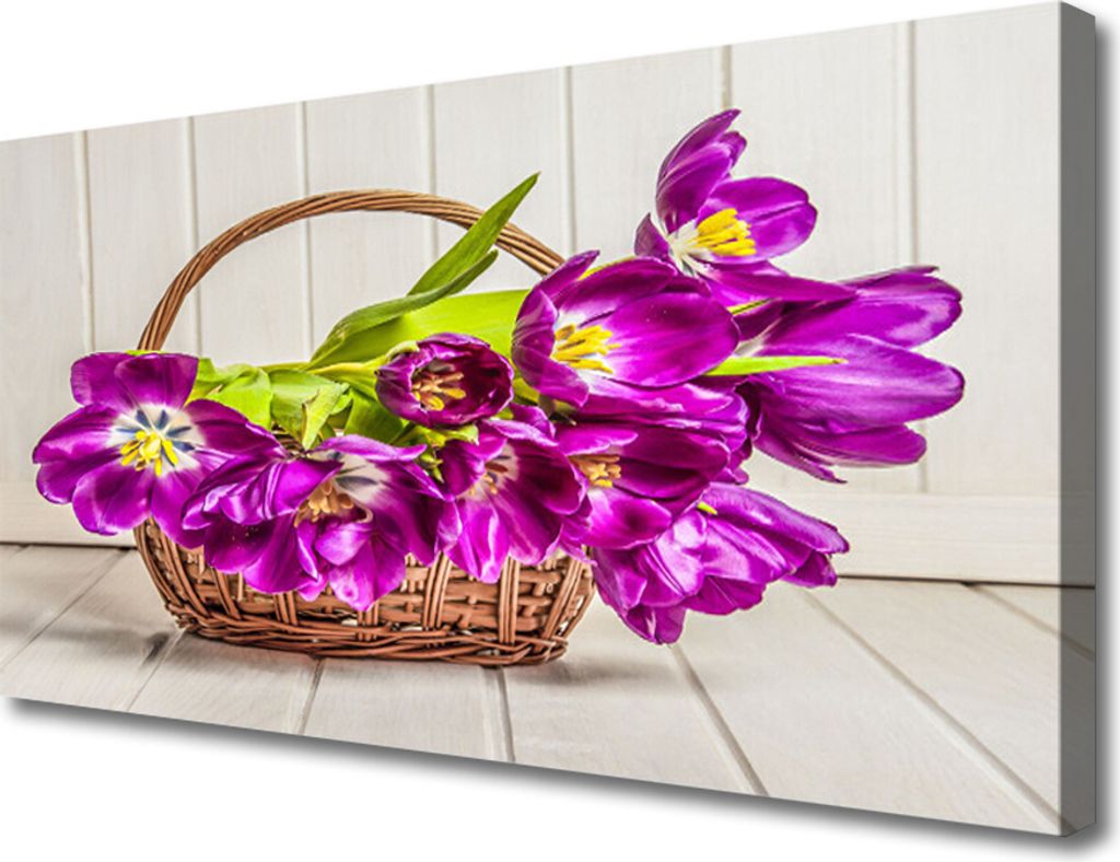 Tulup Leinwand-Bilder 100x50 Wandbild Canvas Kunstdruck Blumen Pflanzen