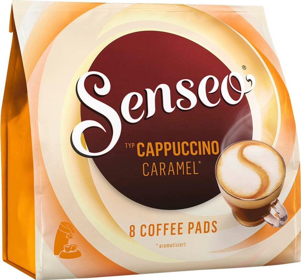 Senseo Cappuccino Caramel | 8 Kaffeepads Produktbild 