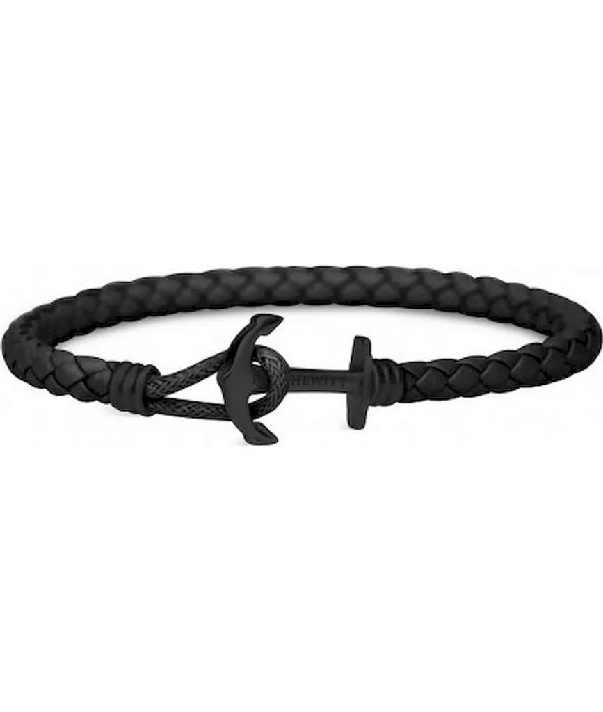 Paul Hewitt Bracciale Phreps Lite XXL Pelle Nera PH-PHL-L-B-B-XXL