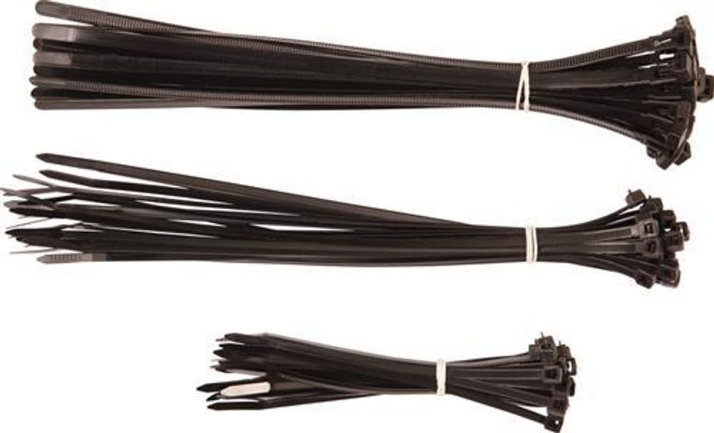 75 Kabelbinder-Set schwarz Produktbild 