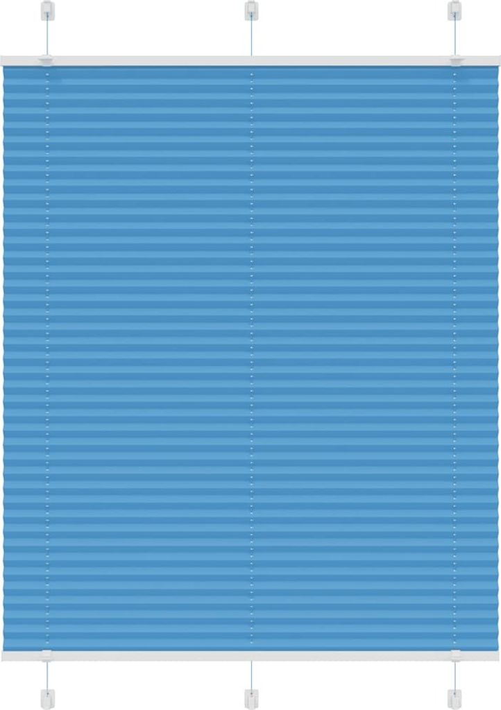 Plissee Blau 110x100 cm Stoffbreite 109,4 cm Polyester