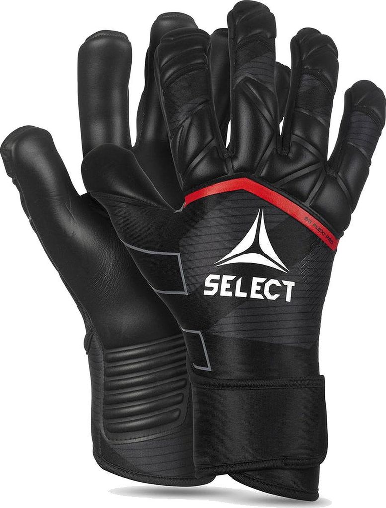 Select 90 Flexi Pro V24 Torwarthandschuhe - Schwarz / Rot | Größe: 8