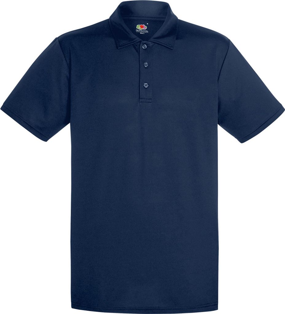 Fruit Of The Loom Herren Polo-Hemd, kurzärmlig BC3479 (Large) (Marineblau)