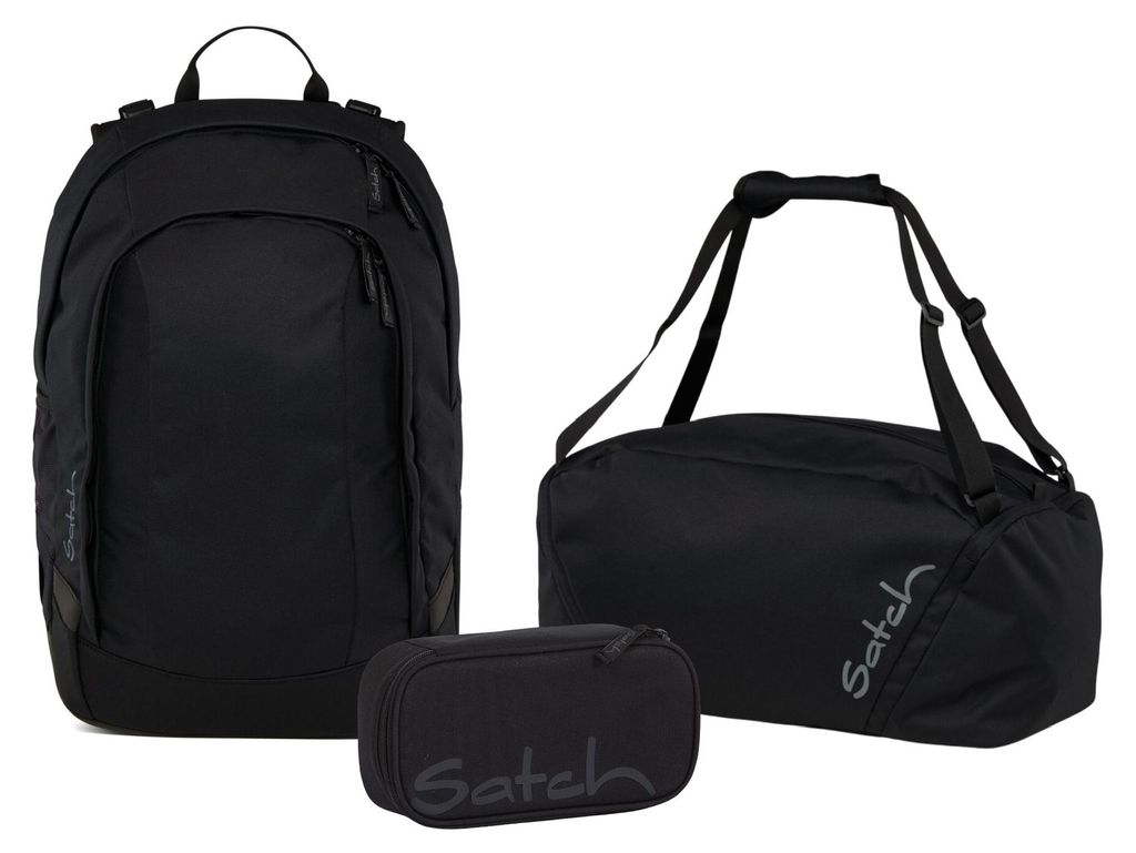 Satch, Schulrucksack-Set AIR Blackjack 3-teilig Produktbild 