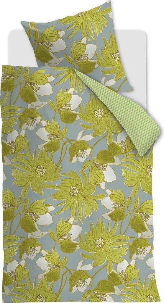 Oilily Mako-Satin Bettwäsche-Garnitur Melodi Farbe Grün Größe 135x200+80x80