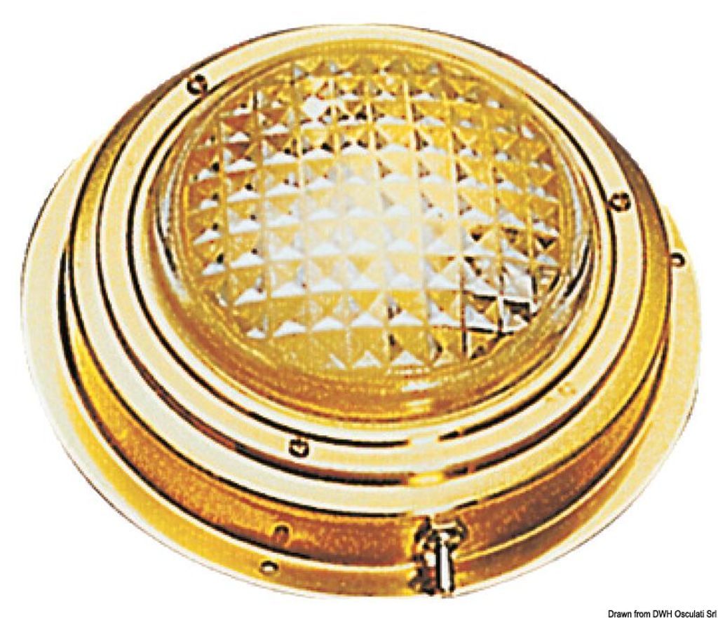 Brass Recessless Decken-LED-Lampe 169 mm - Osculati 13.544.12