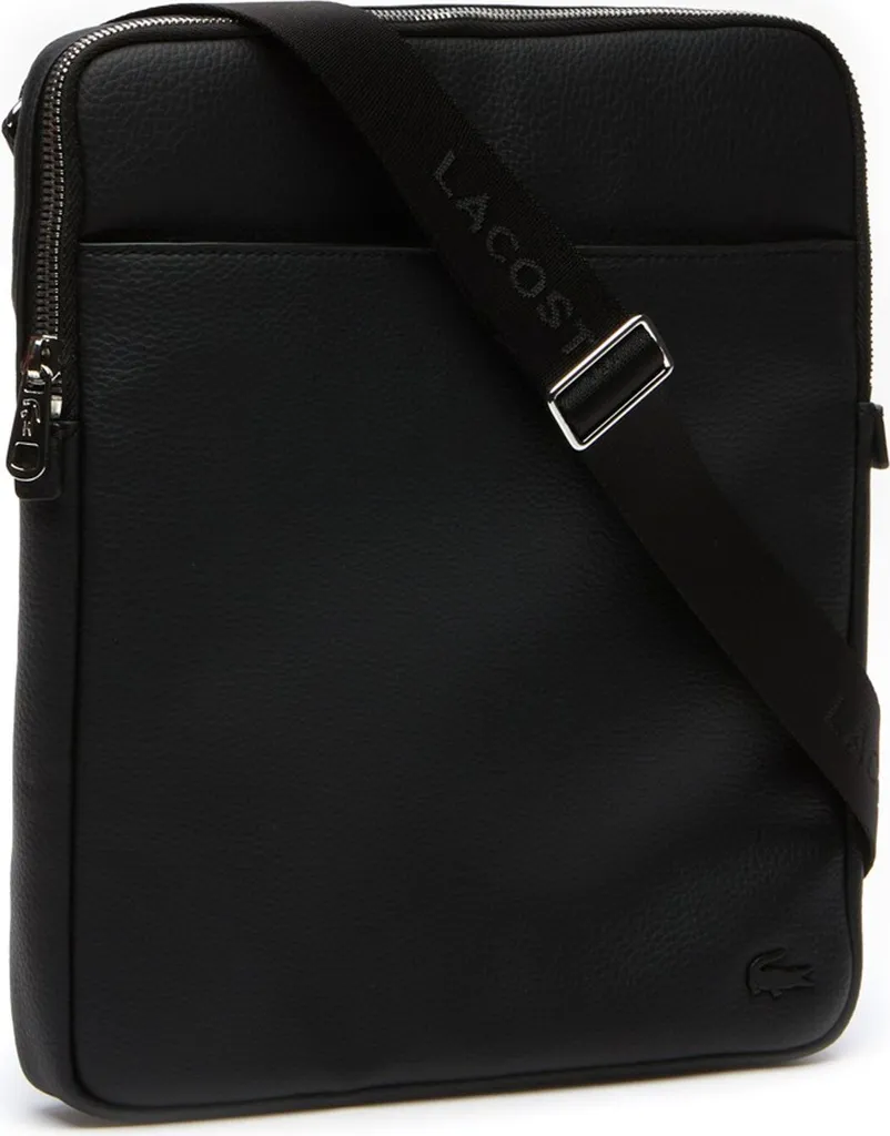 Lacoste Gael L Borsa Tracolla Piatta Nero NH2840GL Originale