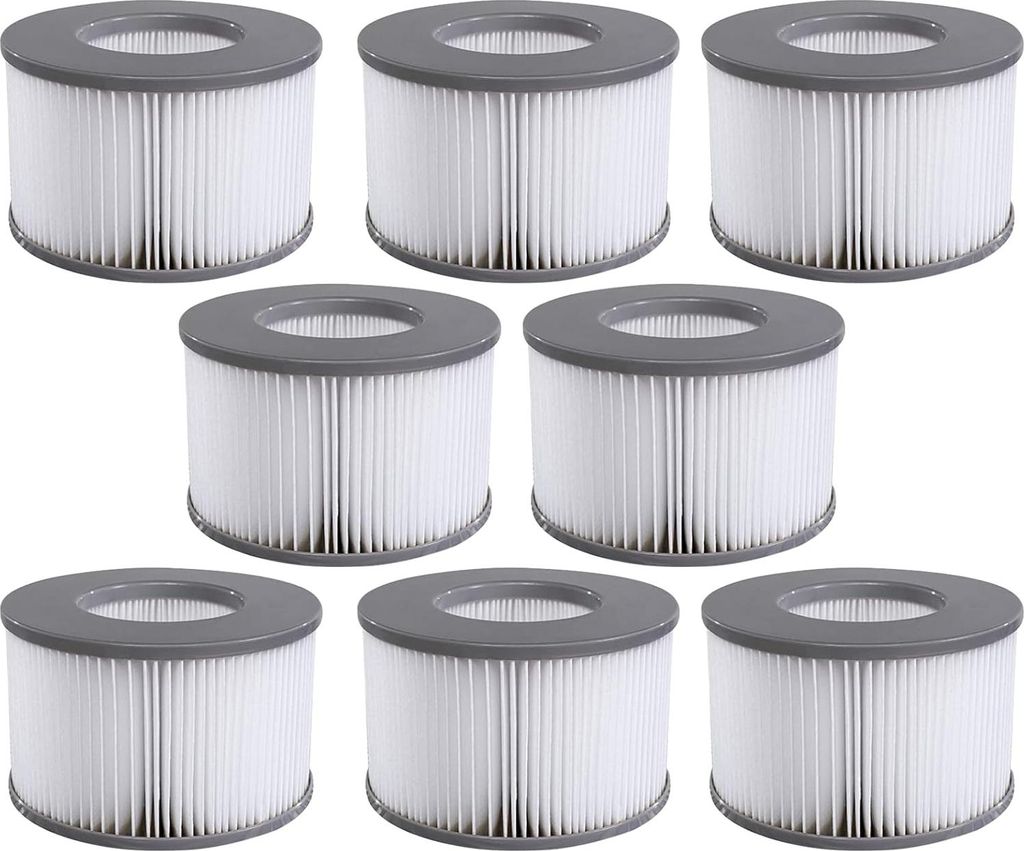 Packung mit 8 Ersatzfilterkartuschen fš¹r Mspa aufblasbaren Pool, Whirlpool