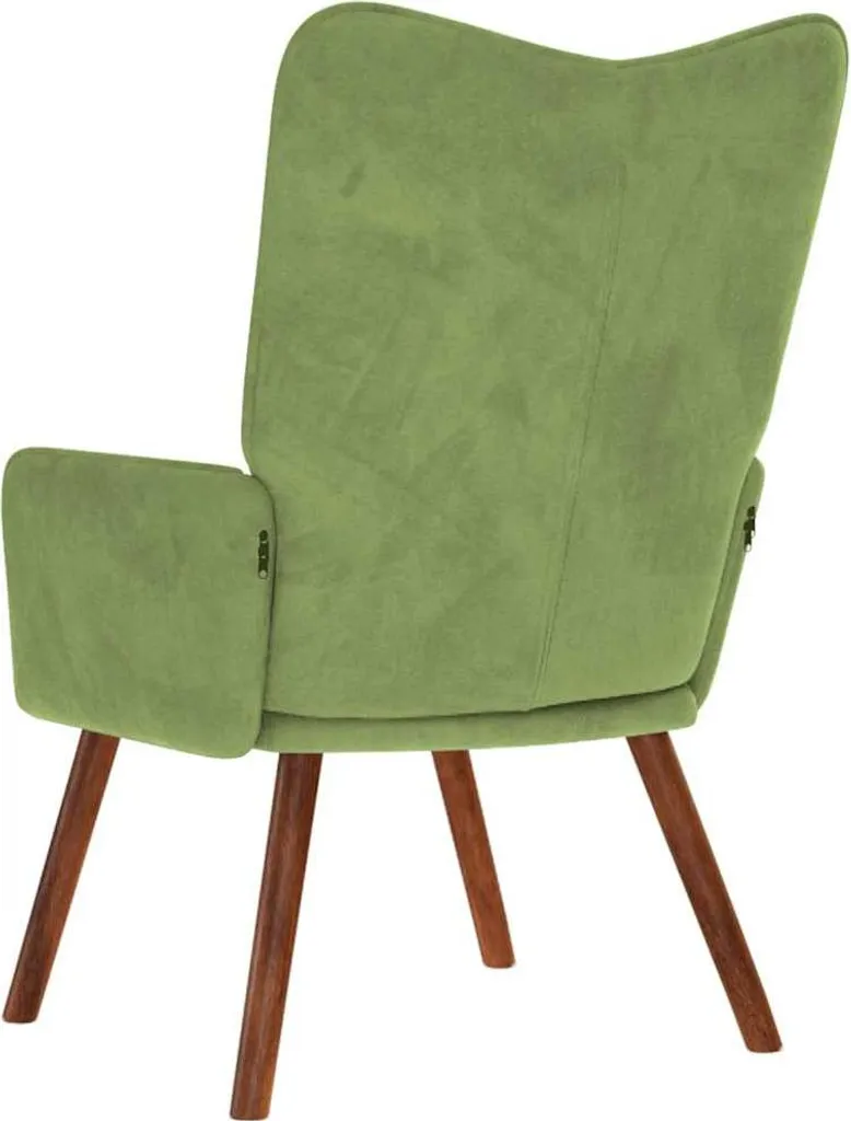 Offerta Poltrona Relax velluto Verde vidaXL - Qualità e Prezzo - 4