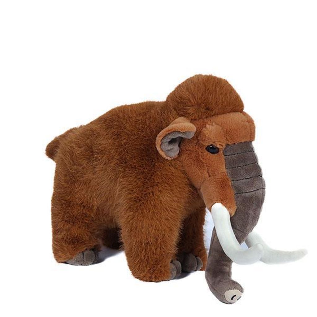 Plüschtier Mammut 26 x 22 cm, Kuscheltiere Stofftiere Urzeittiere Elefant Dinosaurier Mammuts