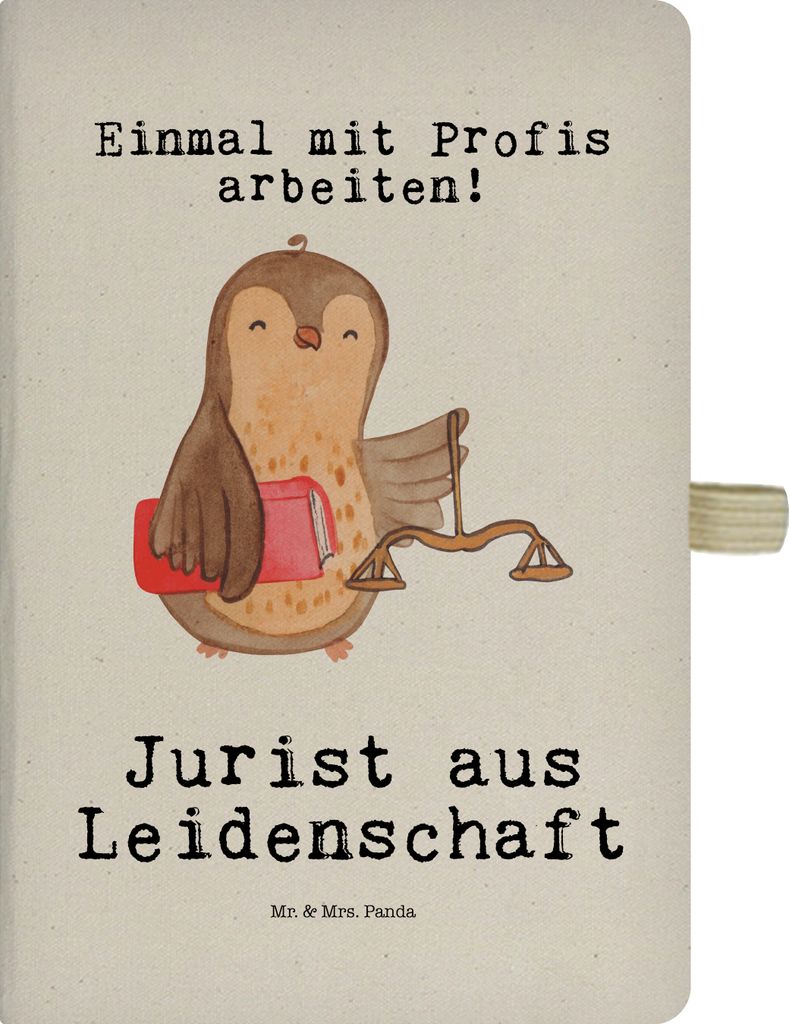 Mr. & Mrs. Panda Tagebuch Jurist Leidenschaft - Transparent - Geschenk, Anwalt, Kladde, Master Of Laws, Journal, Jura Studium, Adressbuch, Spruch, ...