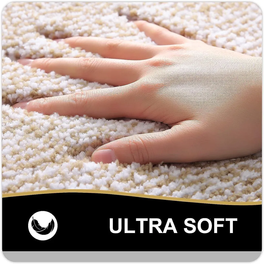 Tapis de bain absorbant microfibre, tapis douche lavable antidérapant - 2